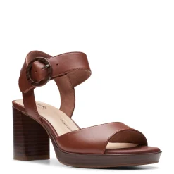 Clarks Pumps & Heels|Women's , AmbyrLyn Ruby Sandal Brithish Tan