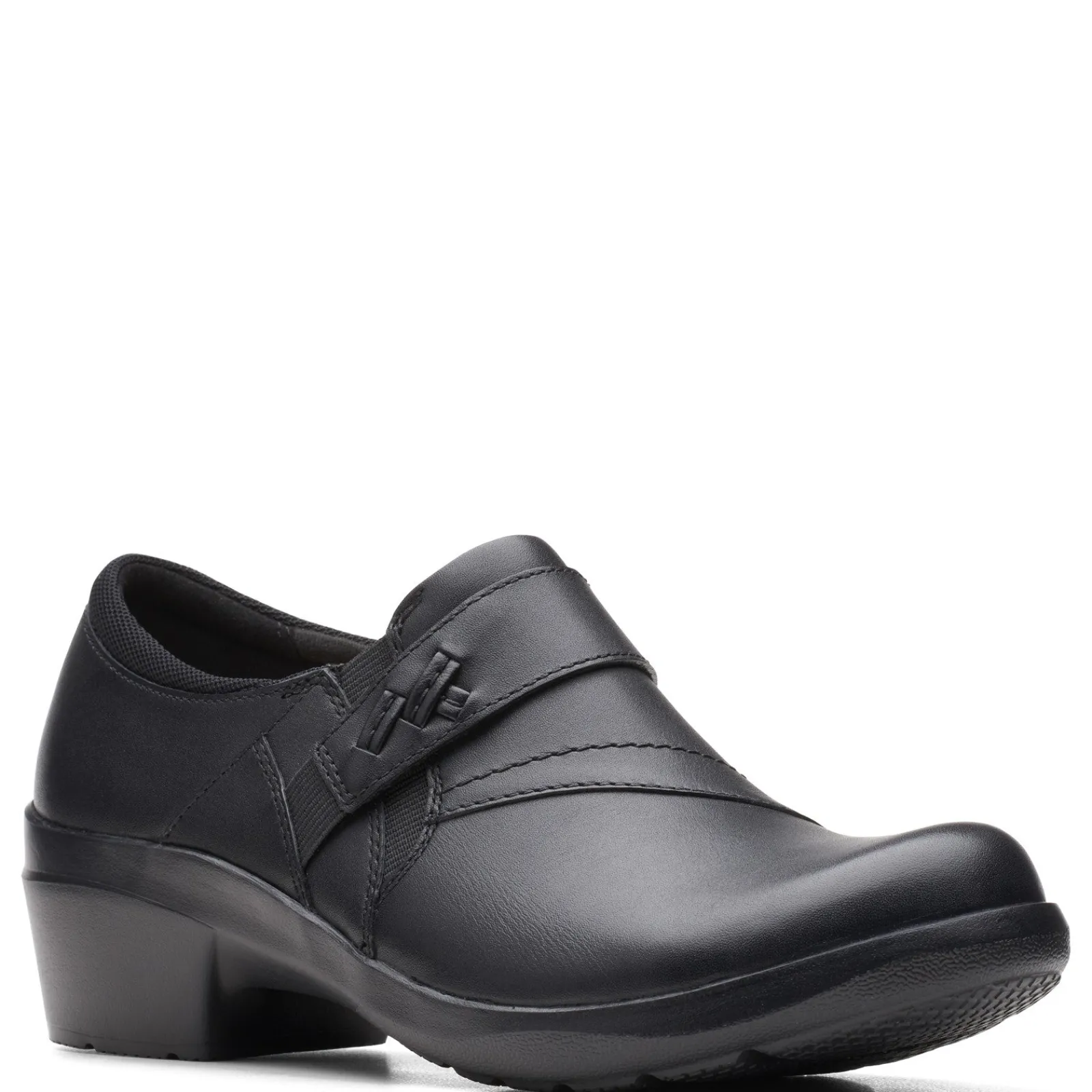 Clarks Pumps & Heels|Women's , Angie Pearl Slip-On Black