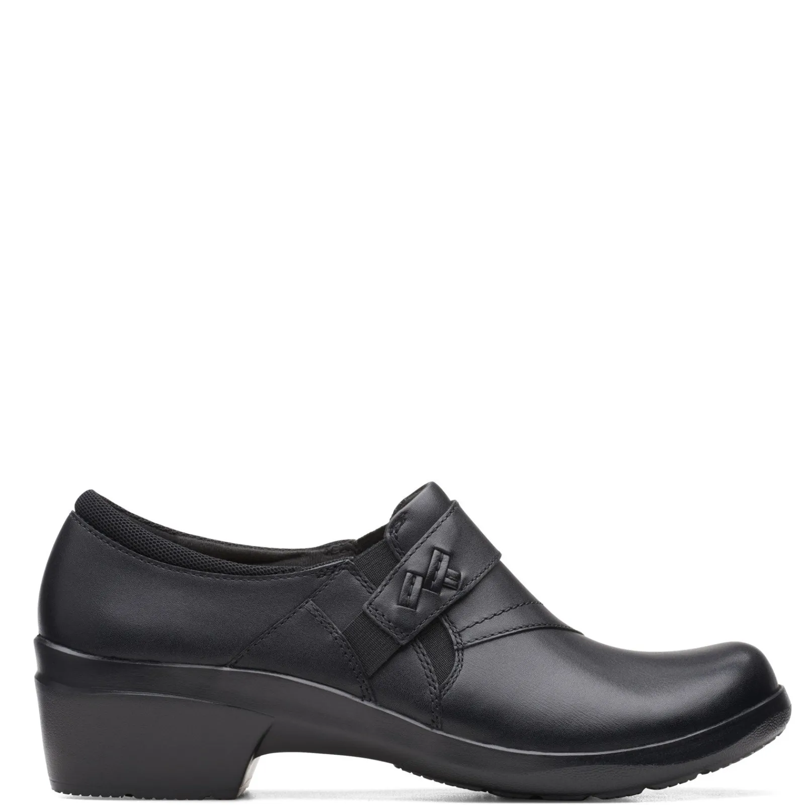 Clarks Pumps & Heels|Women's , Angie Pearl Slip-On Black