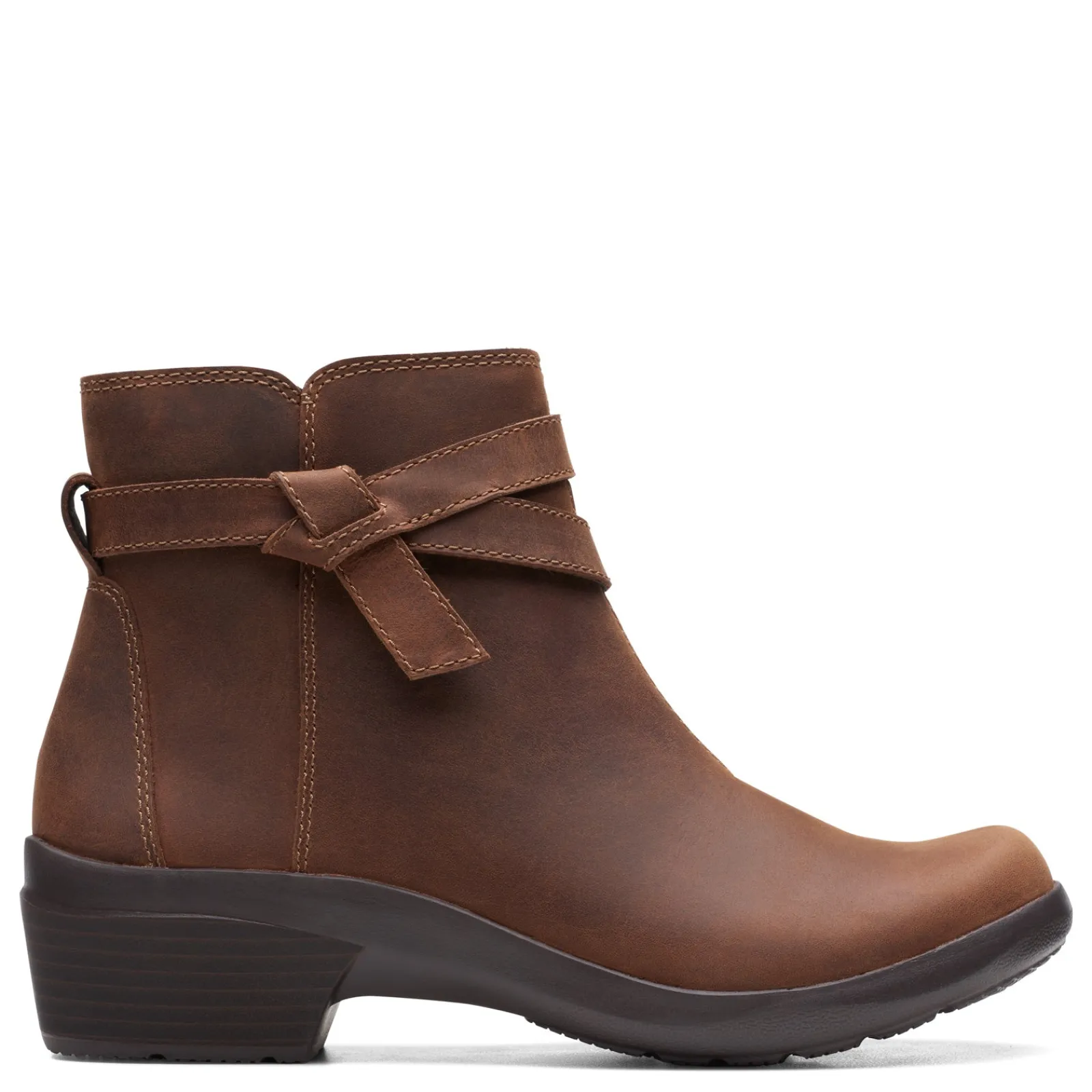 Clarks Boots|Women's , Angie Spice Boot Dark Tan