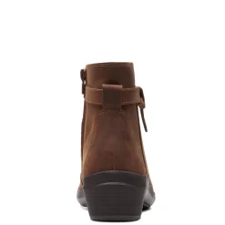 Clarks Boots|Women's , Angie Spice Boot Dark Tan