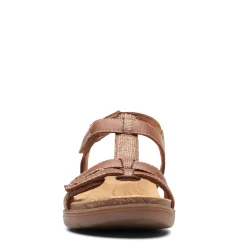 Clarks Sandals|Women's , April Cove Sandal Dark Tan