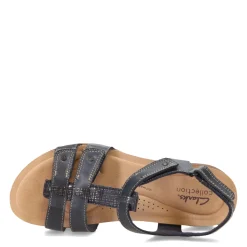 Clarks Sandals|Women's , April Cove Sandal Navy