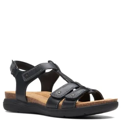 Clarks Sandals|Women's , April Cove Sandal Black