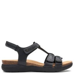Clarks Sandals|Women's , April Cove Sandal Black