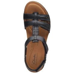 Clarks Sandals|Women's , April Cove Sandal Black