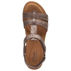 Clarks Sandals|Women's , April Cove Sandal Bronze Br