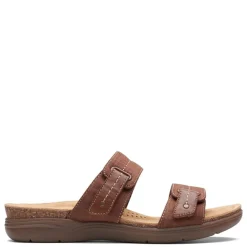 Clarks Sandals|Women's , April Dusk Sandal Dark Tan