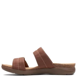 Clarks Sandals|Women's , April Dusk Sandal Dark Tan