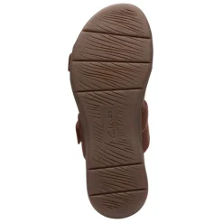 Clarks Sandals|Women's , April Dusk Sandal Dark Tan