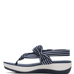 Clarks Sandals|Women's , Arla Nicole Sandal Navy White