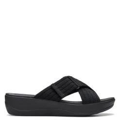 Clarks Sandals|Women's , Arla Wave Sandal Black