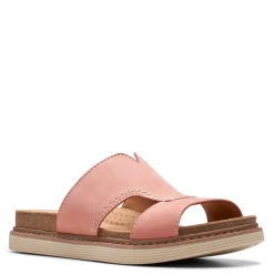 Clarks Sandals|Women's , Arwell Walk Sandal Peach Nubuck