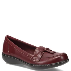 Clarks Slip-On Shoes|Women's , Ashland Bubble Loafer Burgundy