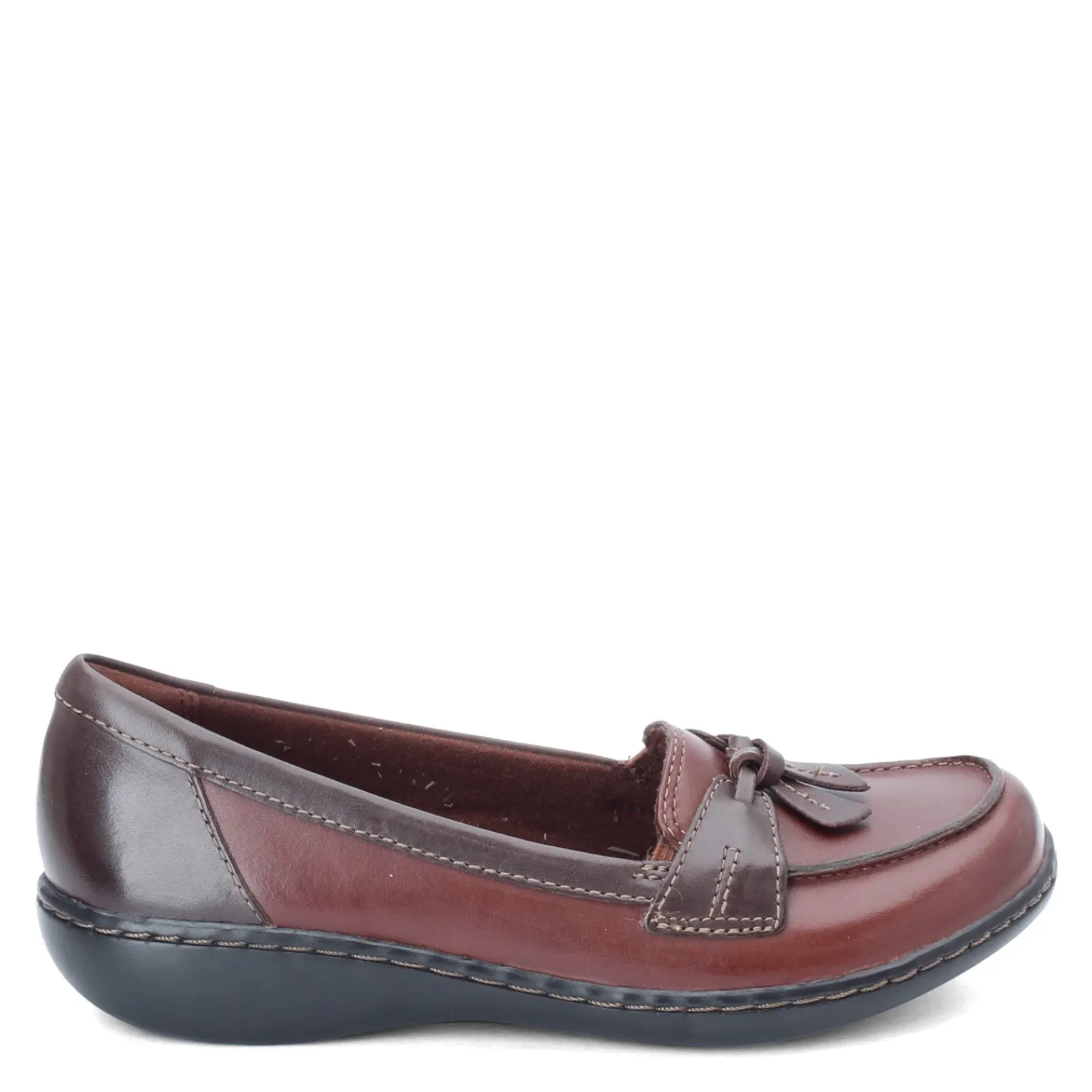 Clarks Loafers|Women's , Ashland Bubble Loafer Brown Multi