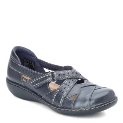 Clarks Slip-On Shoes|Women's , Ashland Spin Slip-On Navy