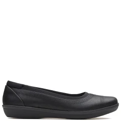 Clarks Slip-On Shoes|Women's , Ayla Low Slip-On Black
