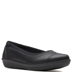 Clarks Flats|Women's , Ayla Low Slip-On Black