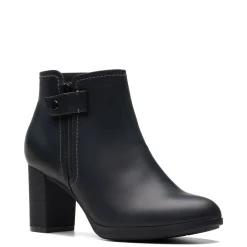 Clarks Boots|Women's , Bayla Glow Boot Black Oily