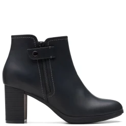 Clarks Boots|Women's , Bayla Glow Boot Black Oily