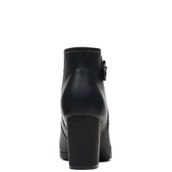 Clarks Boots|Women's , Bayla Glow Boot Black Oily