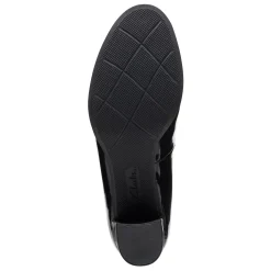Clarks Pumps & Heels|Women's , Bayla Skip Pump Black Patent
