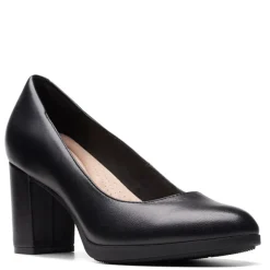 Clarks Pumps & Heels|Women's , Bayla Skip Pump Black