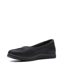 Clarks Flats|Women's , Breeze Ayla Slip-On Black