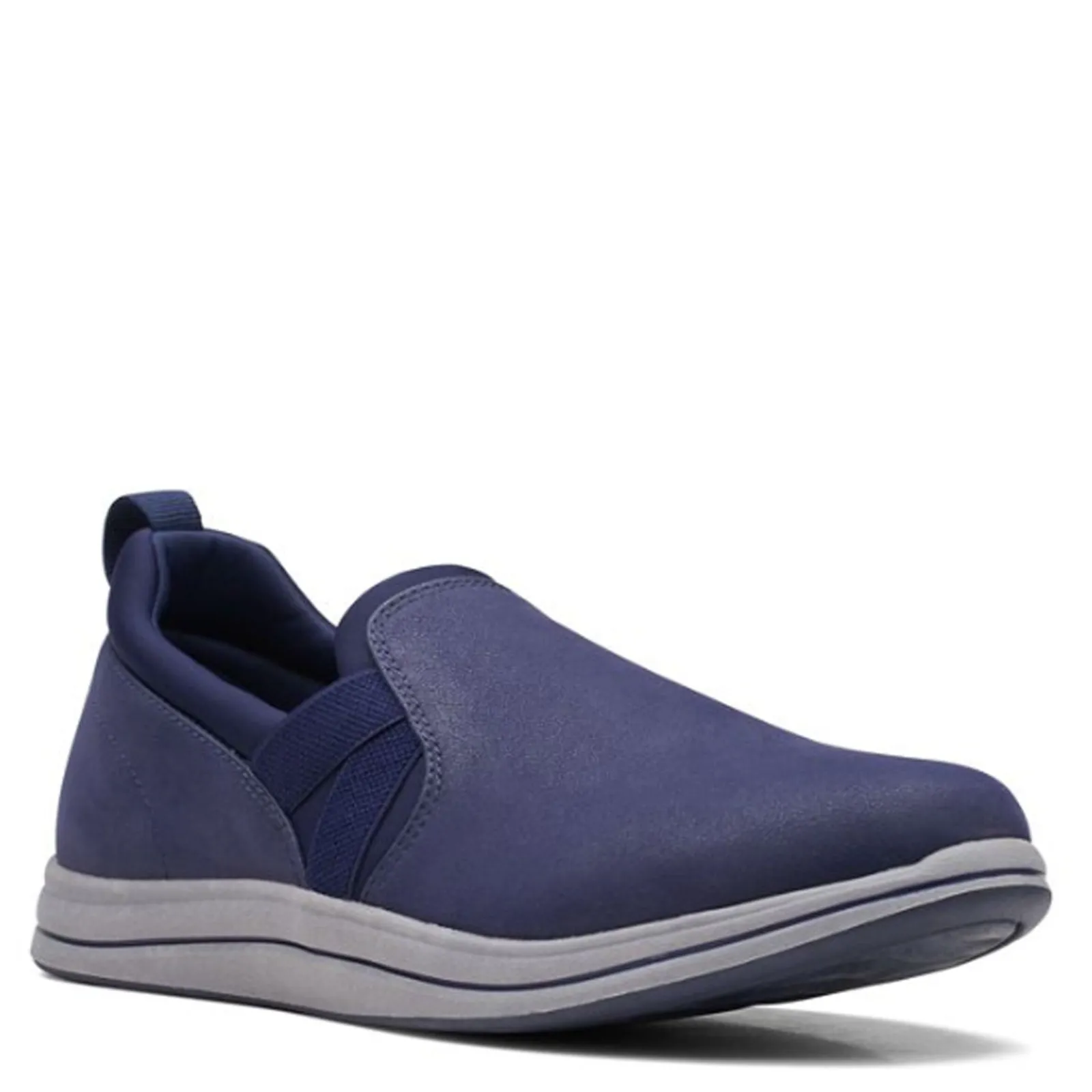 Clarks Loafers|Women's , Breeze Bali Slip-On Navy