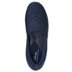 Clarks Sneakers & Athletic|Women's , Breeze Emily Slip-On Navy