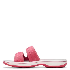 Clarks Sandals|Women's , Breeze Piper Sandal Bright Pink Combi