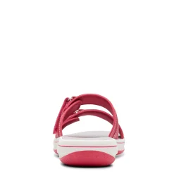 Clarks Sandals|Women's , Breeze Piper Sandal Bright Pink Combi