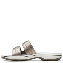 Clarks Sandals|Women's , Breeze Piper Sandal Pewter