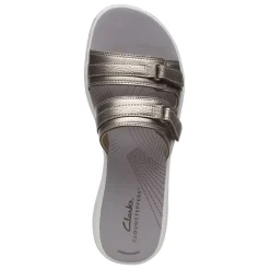 Clarks Sandals|Women's , Breeze Piper Sandal Pewter
