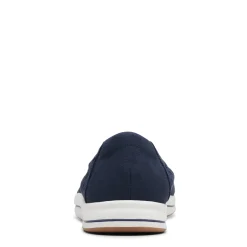 Clarks Flats|Women's , Breeze Roam Slip-On Navy