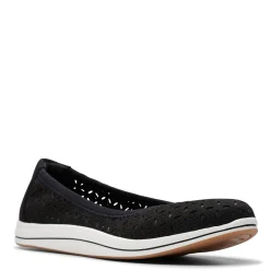 Clarks Flats|Women's , Breeze Roam Slip-On Black