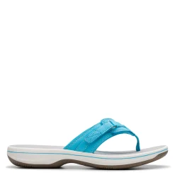 Clarks Sandals|Women's , Breeze Sea Sandal Light Turquoise