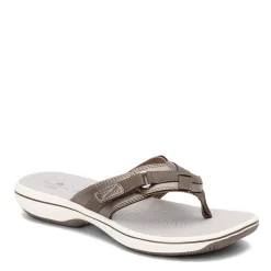 Clarks Sandals|Women's , Breeze Sea Flip Flop Pewter