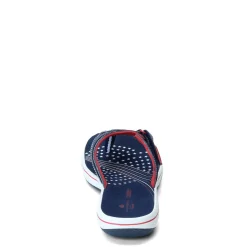 Clarks Sandals|Women's , Breeze Sea Sandal Red White Blue