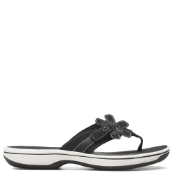 Clarks Sandals|Women's , Brinkley Flora Sandal Black