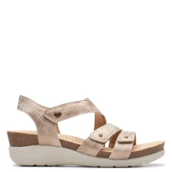 Clarks Sandals|Women's , Calenne Clara Sandal Bronze Metallic