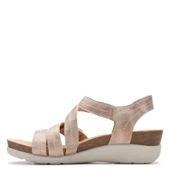 Clarks Sandals|Women's , Calenne Clara Sandal Bronze Metallic