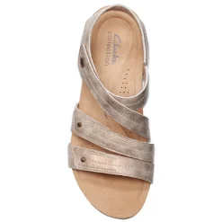 Clarks Sandals|Women's , Calenne Clara Sandal Bronze Metallic