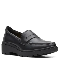 Clarks Slip-On Shoes|Women's , Calla Ease Loafer Black