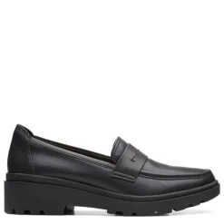 Clarks Slip-On Shoes|Women's , Calla Ease Loafer Black
