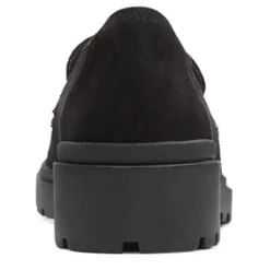 Clarks Slip-On Shoes|Women's , Calla Ease Loafer Black Suede