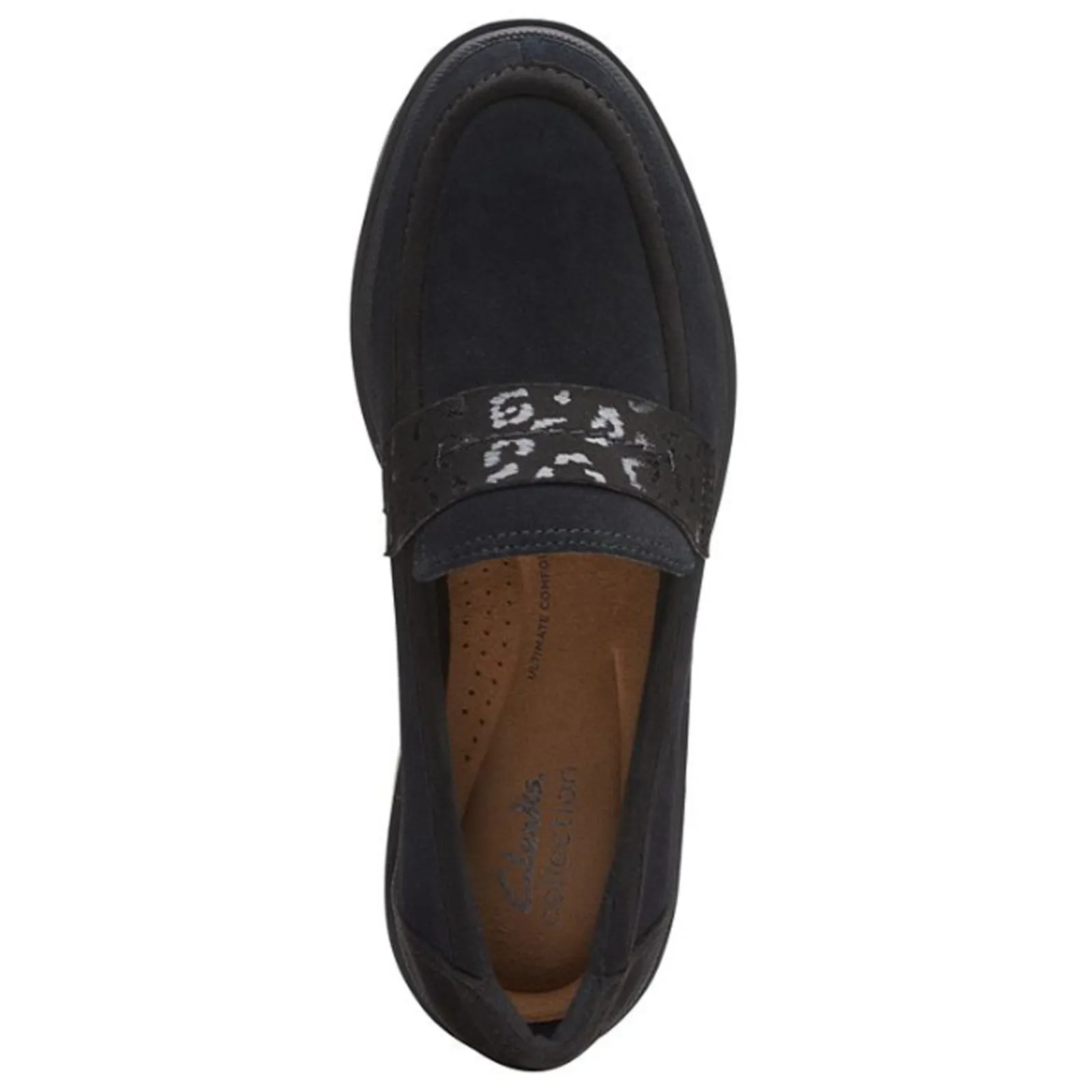 Clarks Loafers|Women's , Calla Ease Loafer Black Suede