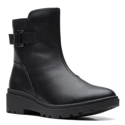 Clarks Boots|Women's , Calla Mid Boot Black