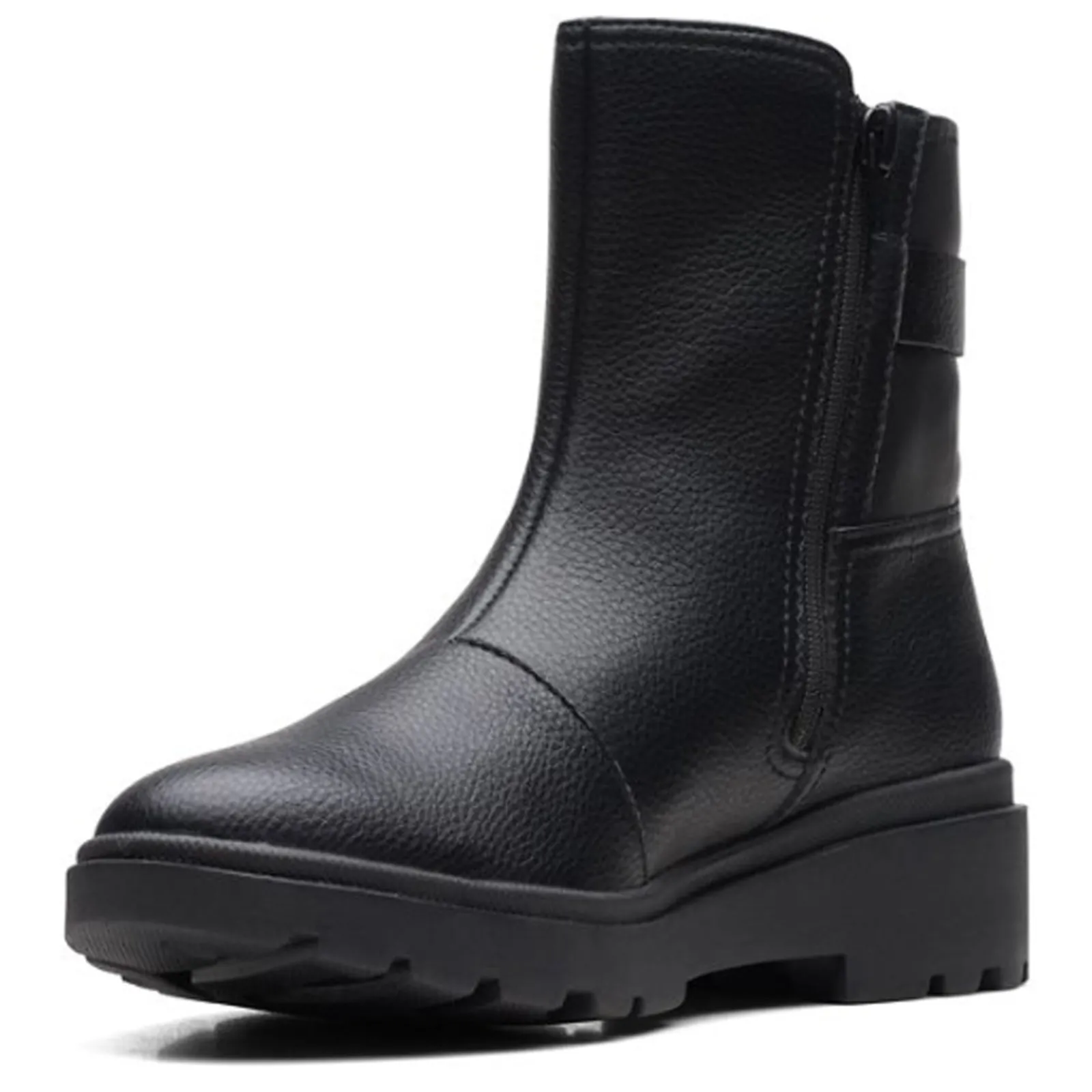 Clarks Boots|Women's , Calla Mid Boot Black