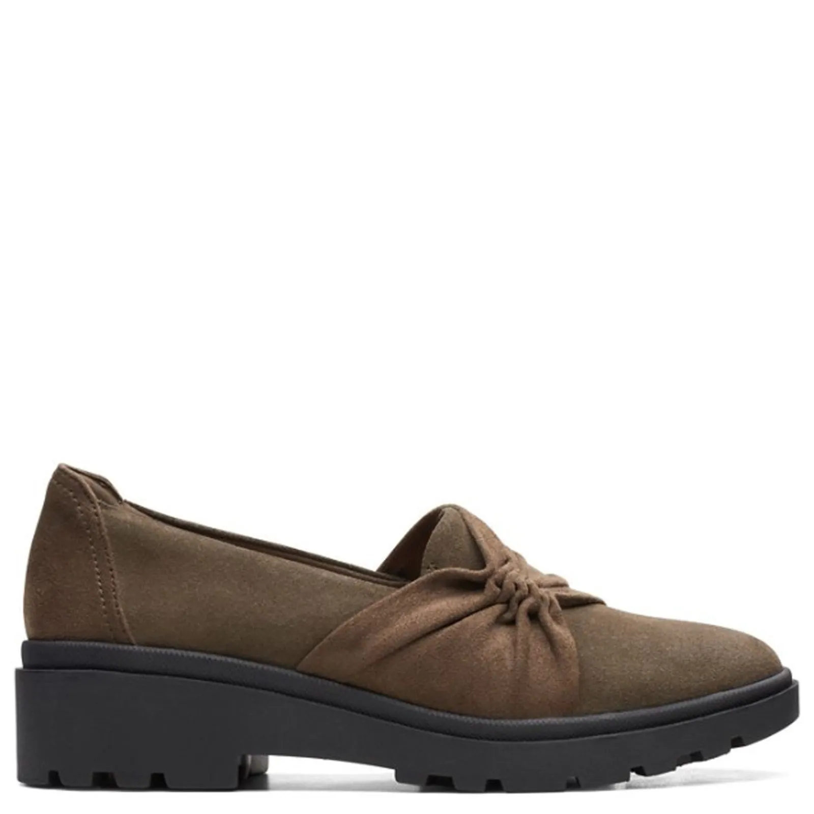 Clarks Slip-On Shoes|Women's , Calla Style Loafer Olive Suede